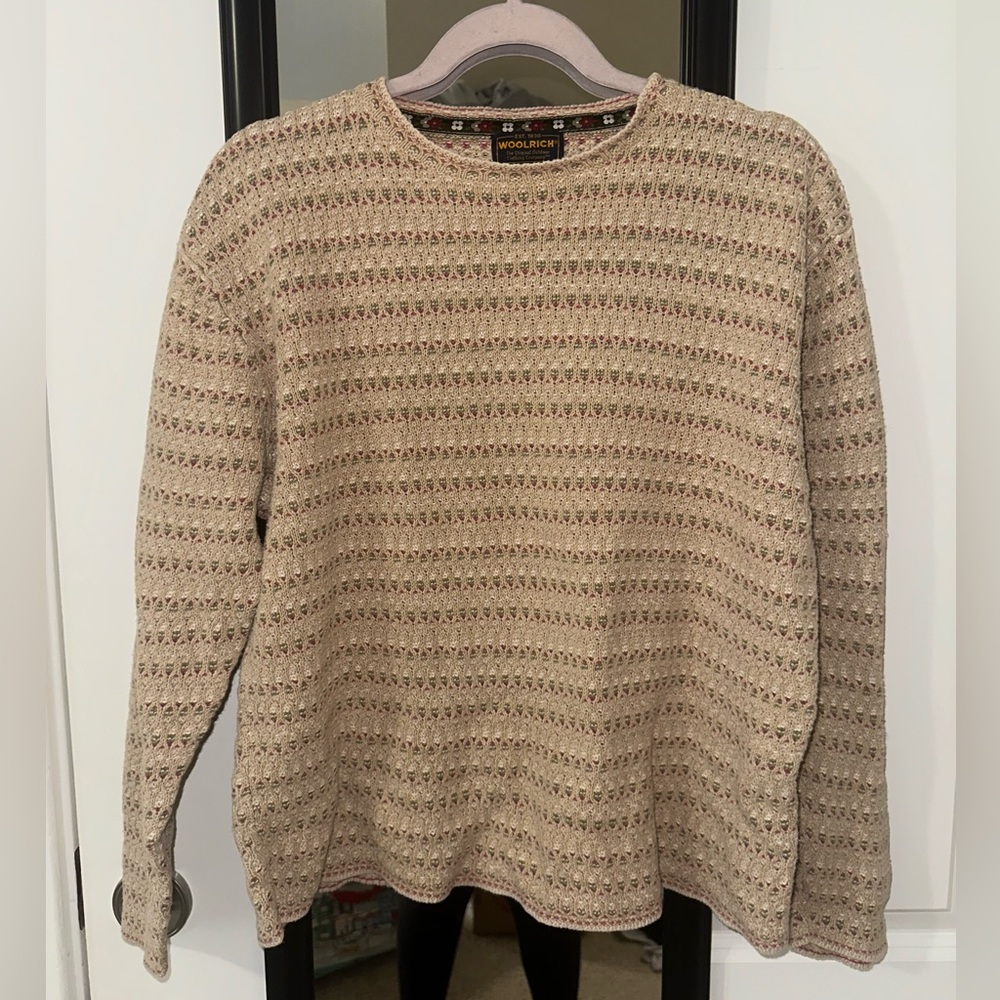 Woolrich Beige Knit Crewneck Sweater